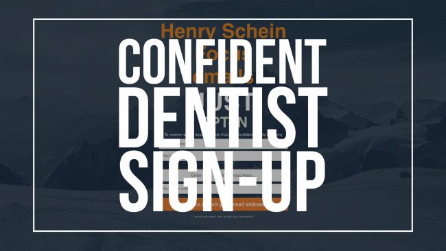 Confident Dentist Sign-up Poster Confident Dentist Sign-up Poster