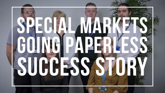 Special Markets Going Paperless Poster Special Markets Going Paperless Poster