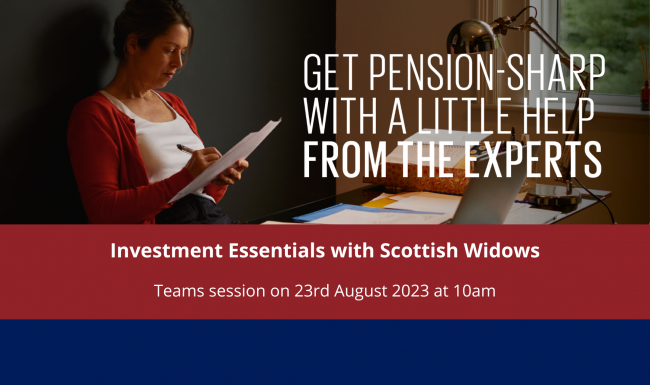 Investment Essentials with Scottish Widows (intranet image)